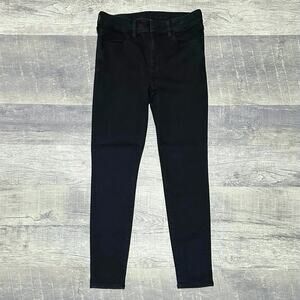American Eagle Black Skinny Jean Jegging Womens 8 Reg (30X28) Mid Rise Stretch